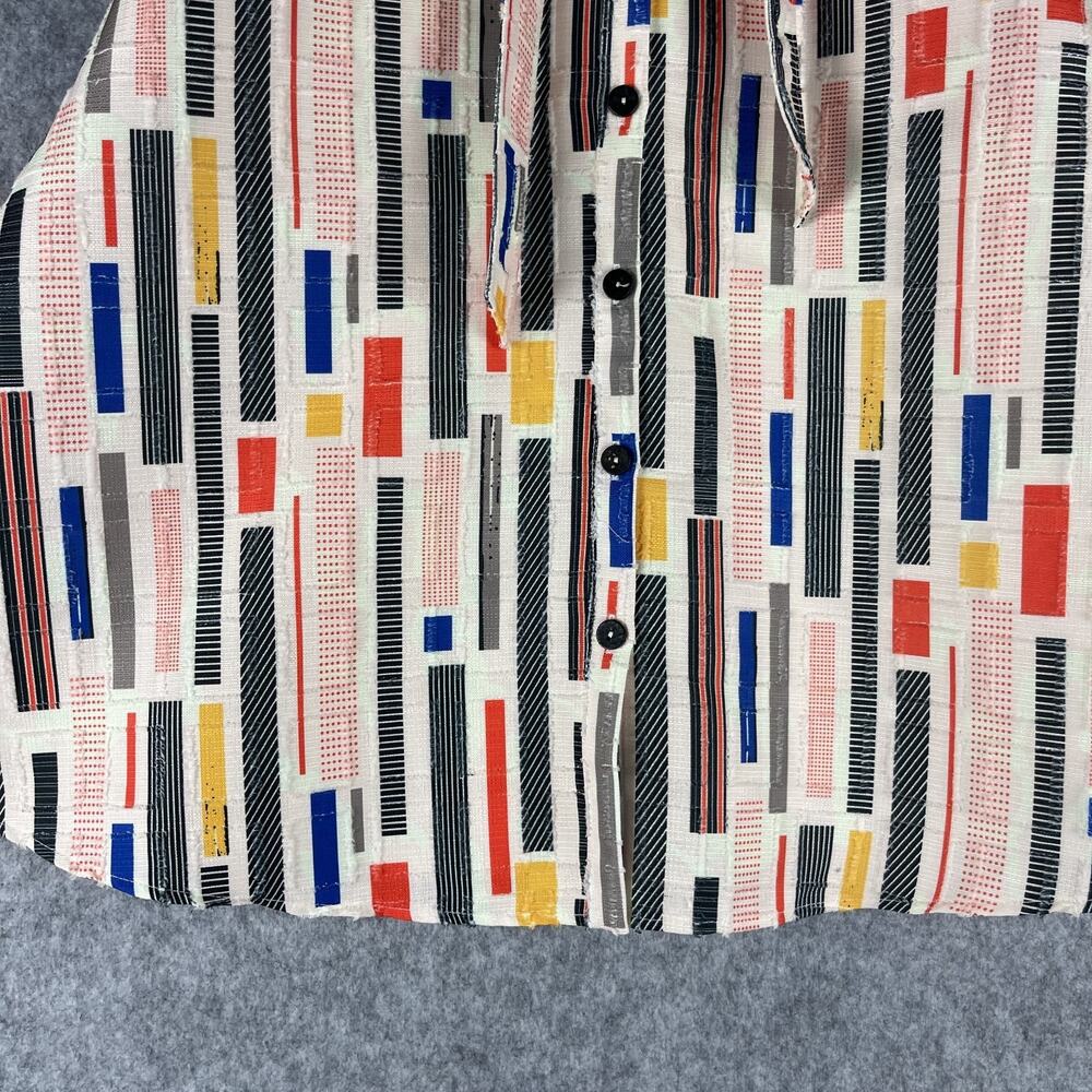 Anthropologie Hutch Willem Skirt Womens 2 A-Line Patchwork Retro 50s Midi Artsy - Picture 4 of 16